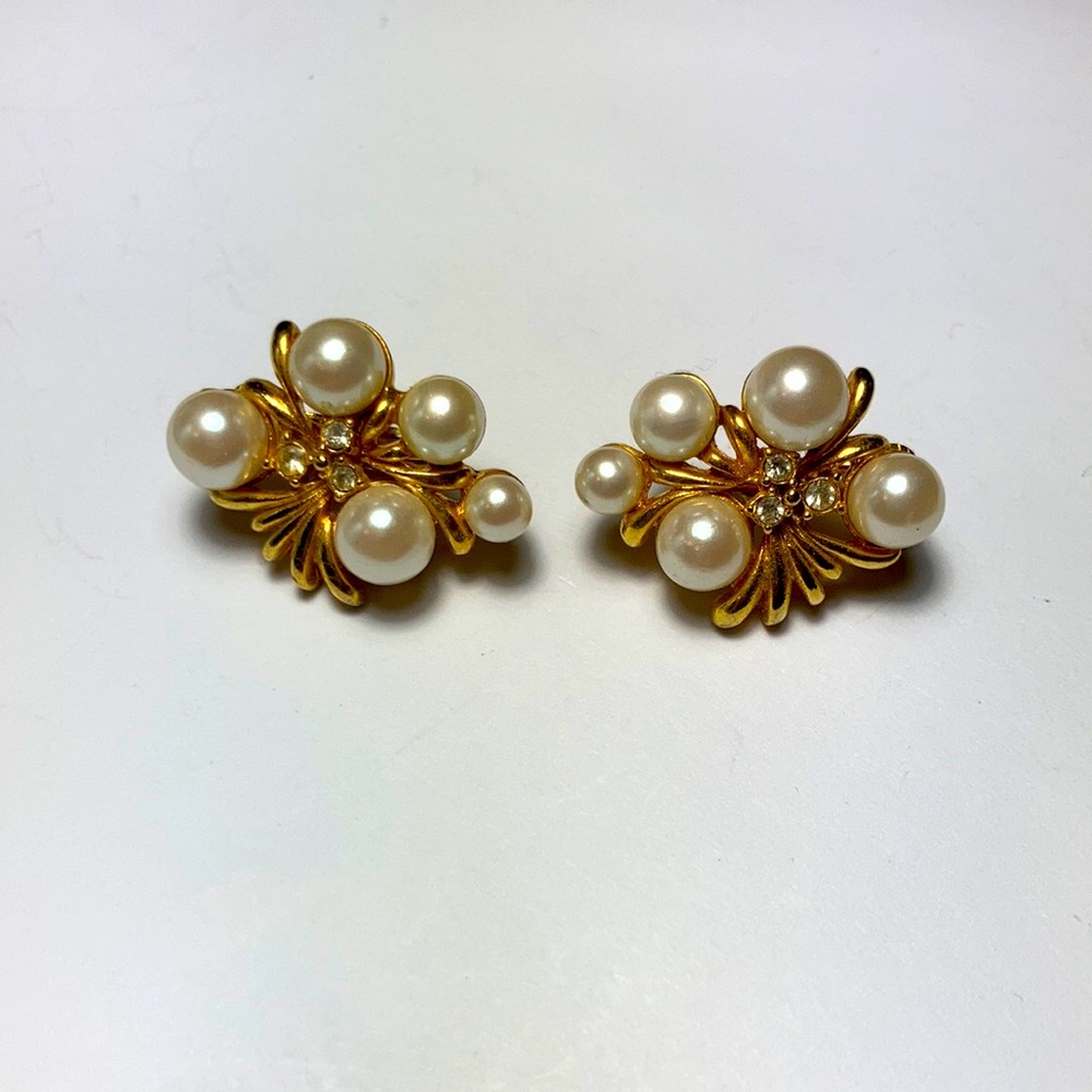 Vintage Faux Diamond and Pearls
